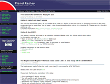 Tablet Screenshot of planetreplay.com